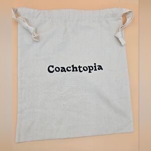 COACH Coachtopia Drawstring Dust Bag 100% Recycled Cotton 14"x16" NWOT